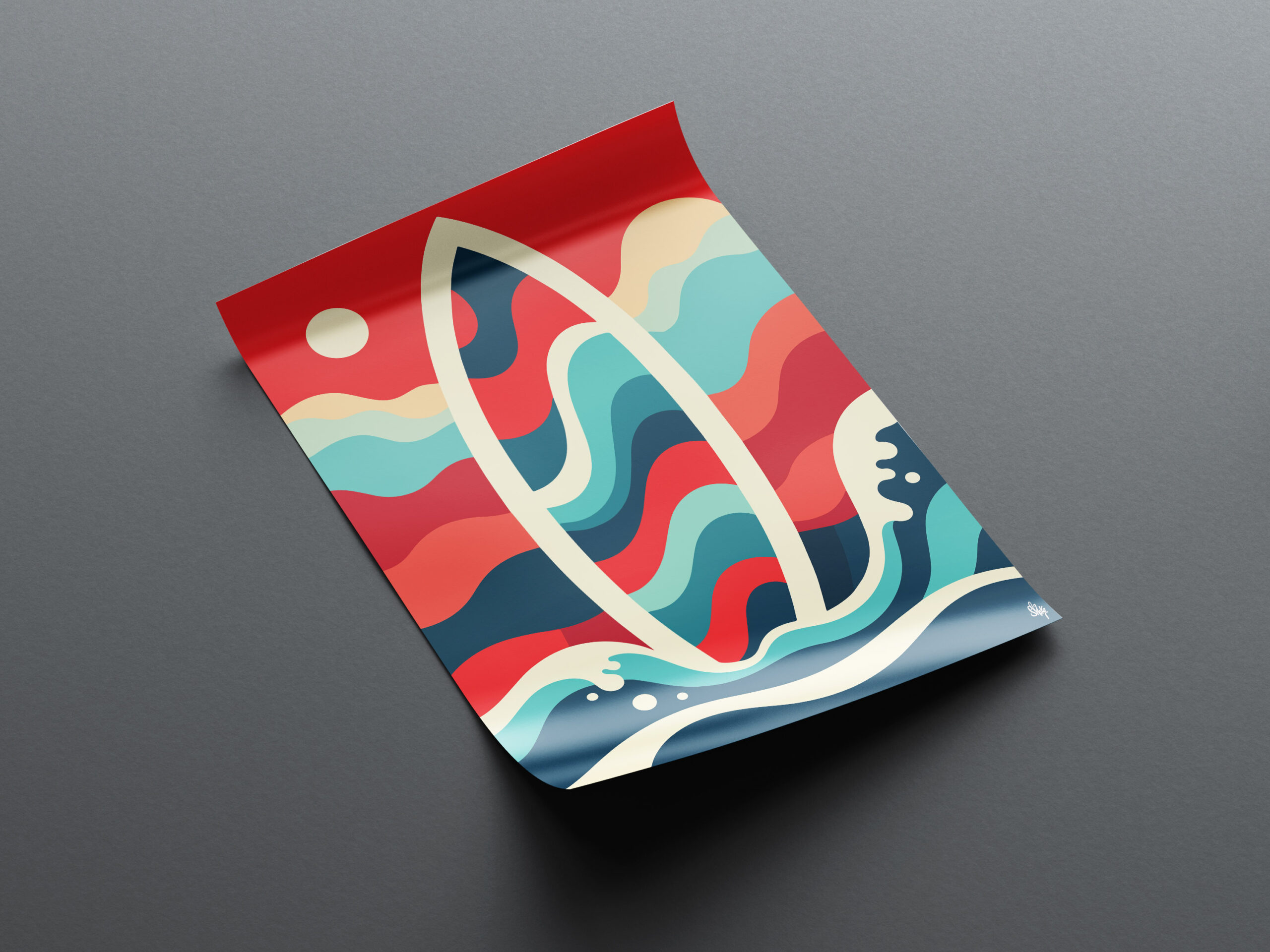 SHAKALAB POSTER DESIGNS COLORS OF SURFING